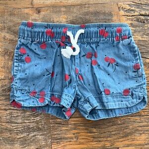 OshKosh B'gosh Blue and Red Cherry Print Shorts